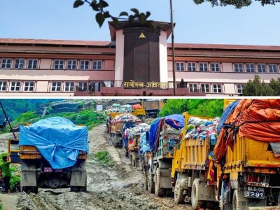 काठमाण्डौको फोहर बोकेका गाडी आज पनि बञ्चरेडाँडा जान पाएनन्, अवरोध नगर्न सर्वोच्चको अन्तरिम आदेश